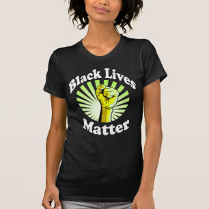 Gult Fist Black Lives Matter BLM T Shirt