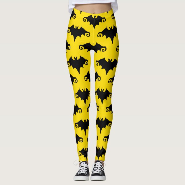 gult fladdermöss legeringar leggings (Framsida)