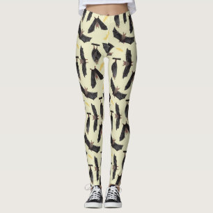 gult fladdermöss legeringar leggings