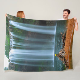 GULT FLÖDE VATTENFALL FLEECEFILT