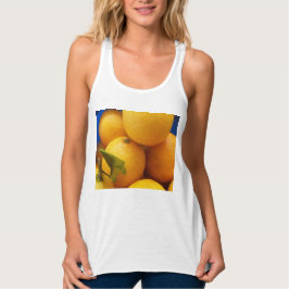 Gult Florida Lemons Linne Med Racerback