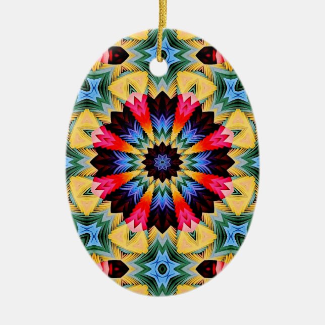 Gult Flower Abstrakt Ornament (Framsidan)