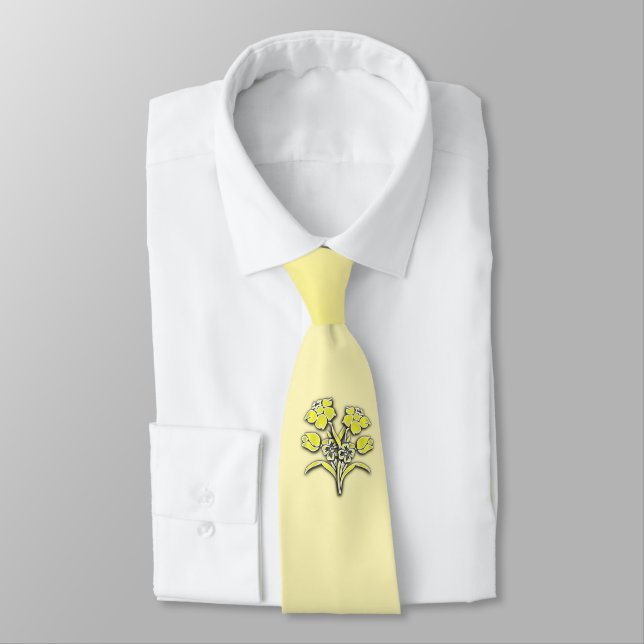 Gult Flower Daffodil Slips (Bunden)