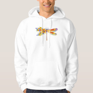 Gult Flower Dragonfly Hoodie
