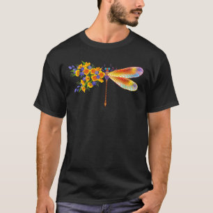 Gult Flower Dragonfly T Shirt