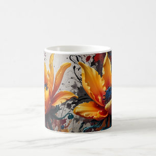 Gult Flower Duo från Färg Kaffemugg