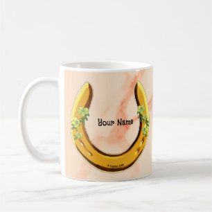 Gult Flower Horseshoe mugg