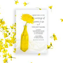 Gult Flower i Vas Bröllop
