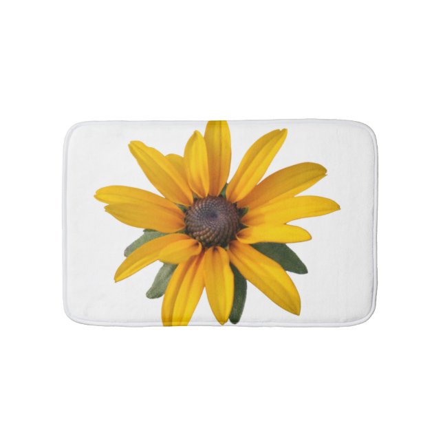 Gult Flower Modern Simple Black Eyed Susan Badrumsmatta (Framsidan)