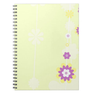 Gult Flower Notebook Journal Anteckningsbok