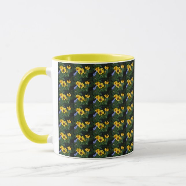 Gult Flower Photo Mugg (Vänster)