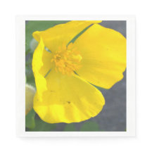 Gult Flower Photo Napkins