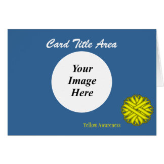 Gult Flower Ribbon Template av Kenneth Yoncich OBS Kort