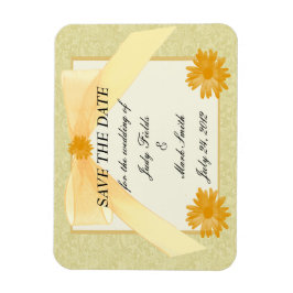 Gult Flower Spara datum magneter