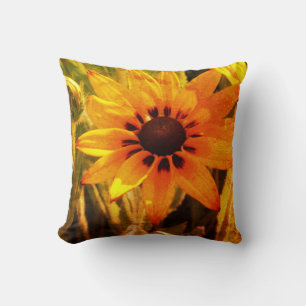 Gult Flower Summer Cushion Kudde