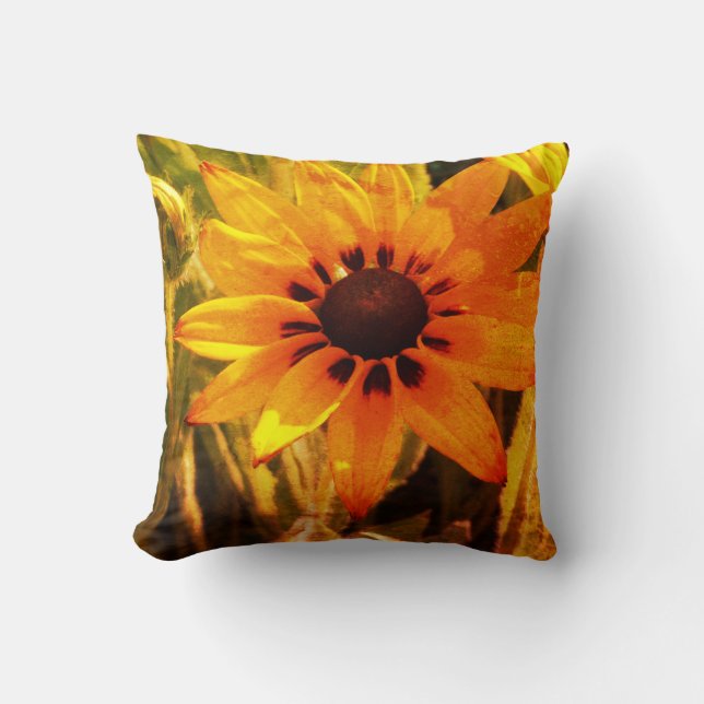 Gult Flower Summer Cushion Kudde (Framsida)