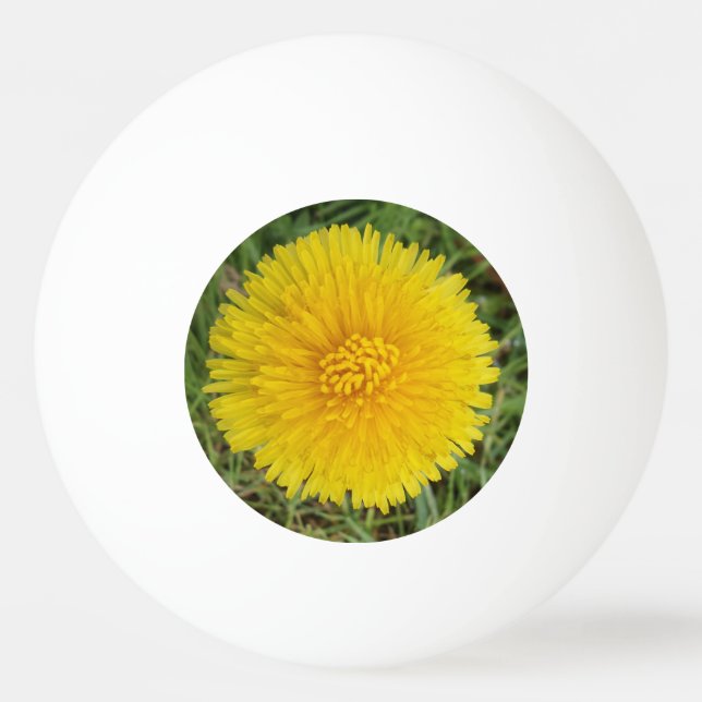 Gult Flower Three Star Ping Pong Boll (Framsidan)