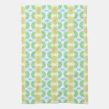Gult Flowered Kitchen Tea Towel