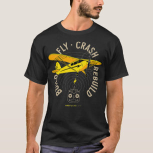 Gult Flygplan RC Flygplan-modellflygplan Bygger Fl T Shirt