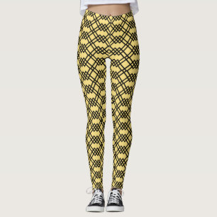 Gult för aktuellt lattice Geometric Butter och sva Leggings