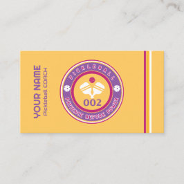 gult för anpassadets pickleball visitkort
