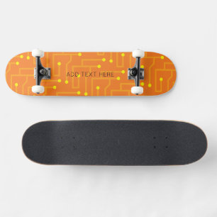 Gult för av datateknisk Orange för mikrokretskort Mini Skateboard Bräda 18,5 Cm