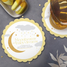 Gult för babydusch i baby-drömmar