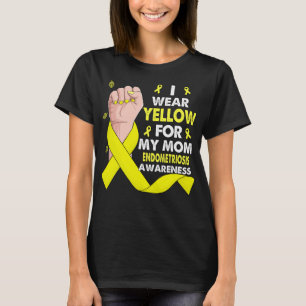 Gult för Bära I för Mamma-ENDOMETRIOS T Shirt