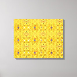 Gult för Blue Beast Running Canvastryck