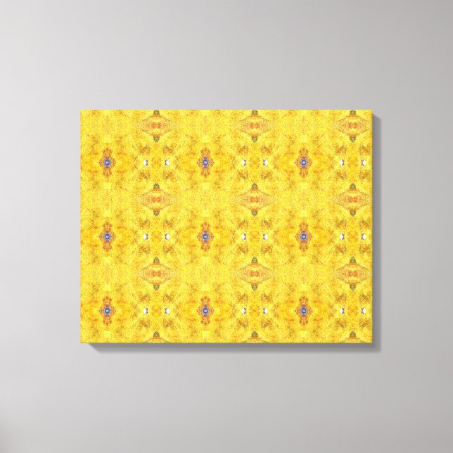 Gult för Blue Beast Running Canvastryck (Framsida)