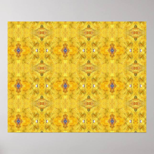 Gult för Blue Beast Running Poster (Framsidan)