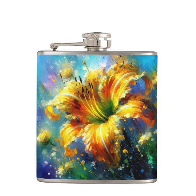 Gult för daglig Blommigt Impressionistisk målning Fickplunta (Framsidan)