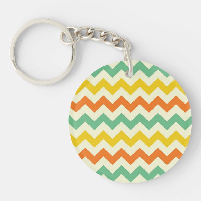 Gult för den gröna Orangen av Citrus Lime  Chevron (Framsidan)