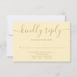 Gult för elegant Butterkoppel och Guld-skript OSA Kort