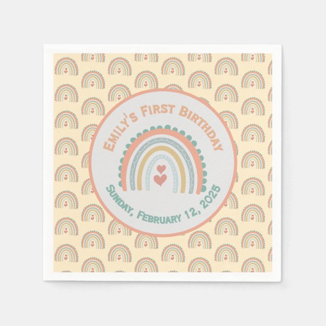 Gult för Elegant och sötcitron för Blek Pappersservett (Framsidan)