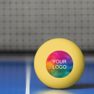 Gult för Emblem-Logotyp för anpassade företag Pingisboll