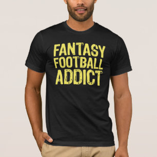 Gult för fantasifotbollknarkare t-shirt