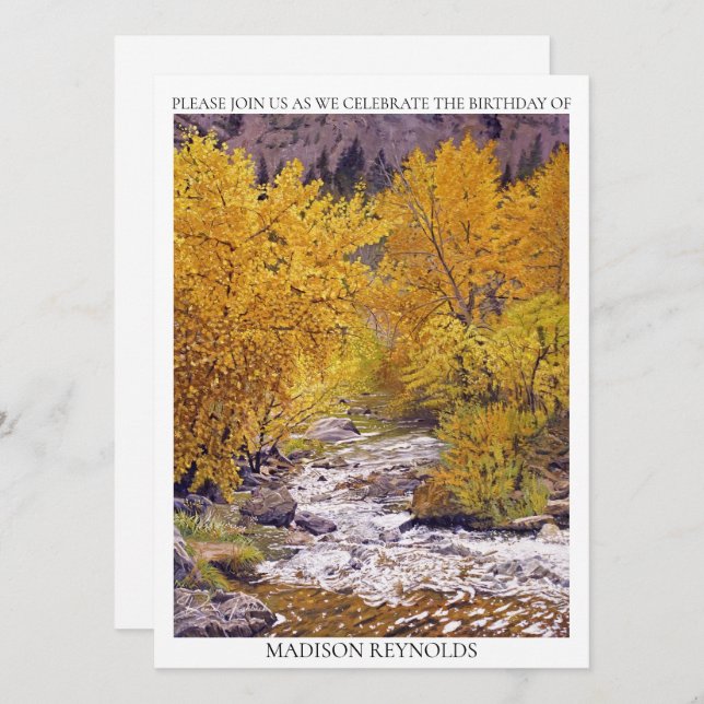 Gult för färggrann violett Orange varje år (Fram/baksida)