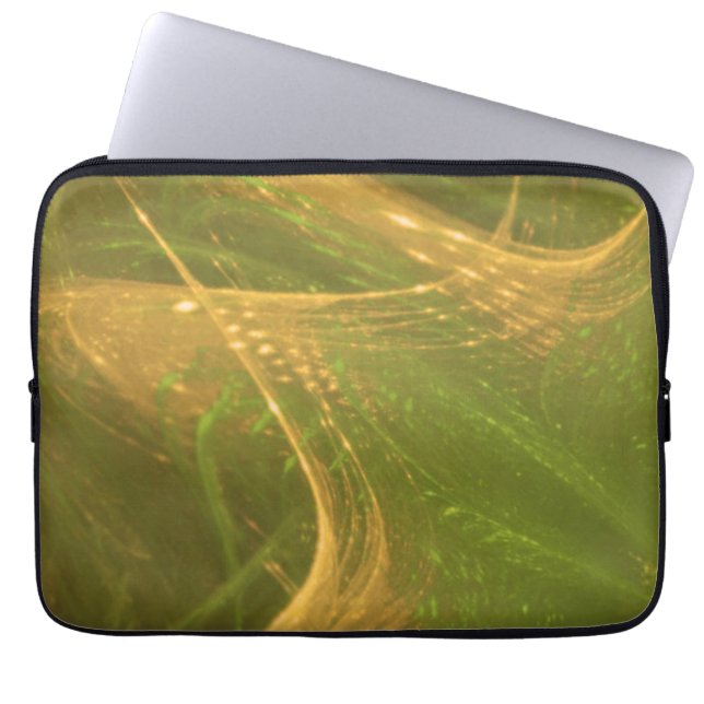 Gult för Grönt av elektroniksäck, asymmetrisk ramy Laptop Fodral (Framsidan)