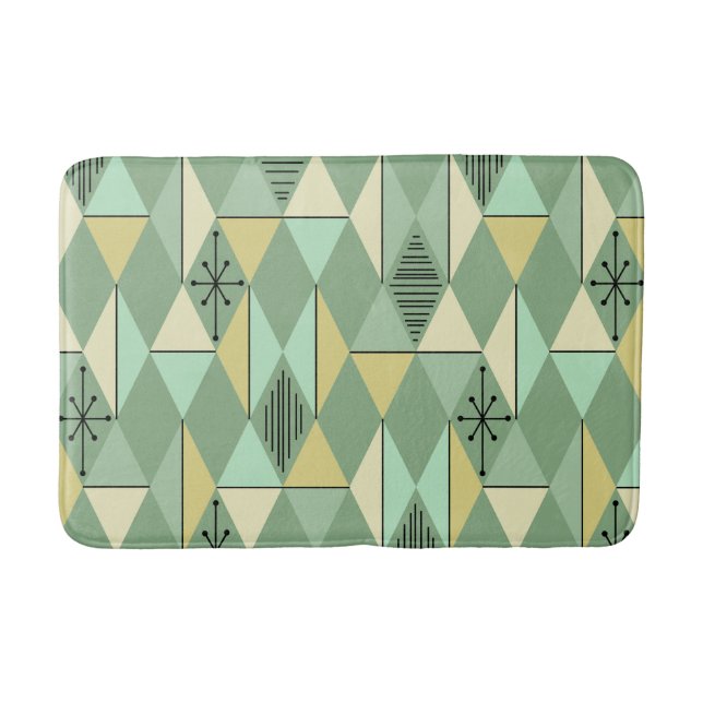 Gult för Grönt av myntdiameter för atomåldersspart Badrumsmatta (Framsidan)