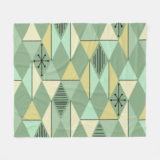 Gult för Grönt av myntdiameter för atomåldersspart Fleecefilt (Framsidan (Horisontell))