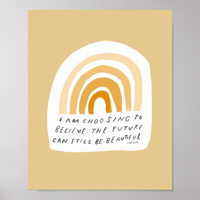 Gult för inspirationsoffert Bedroom Aesthetic Poster (Framsidan)