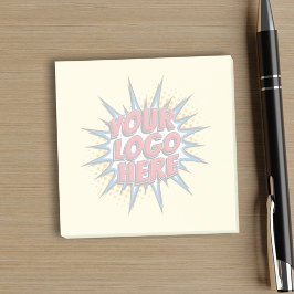 Gult för Logotyp av vattenstämpel för anpassningsb Post-it Block