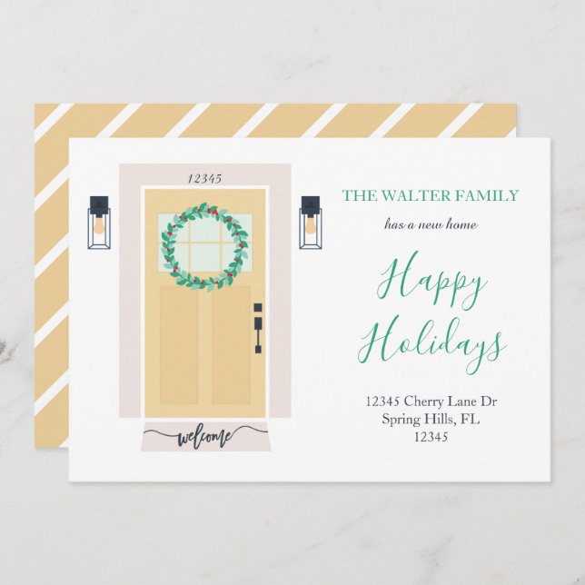 Gult för meddelande om Flytta av ytterdörr (Fram/baksida)