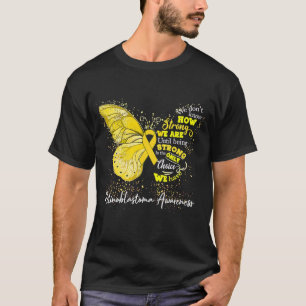 Gult för medvetenhet om kvinnans Retinoblastoma Ri T Shirt