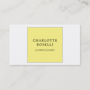 Gult för minimalistisk Professionell av Elegant, v Visitkort