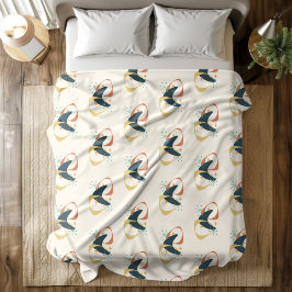 Gult för Orange av atomkol i mitten av århundradet Fleecefilt