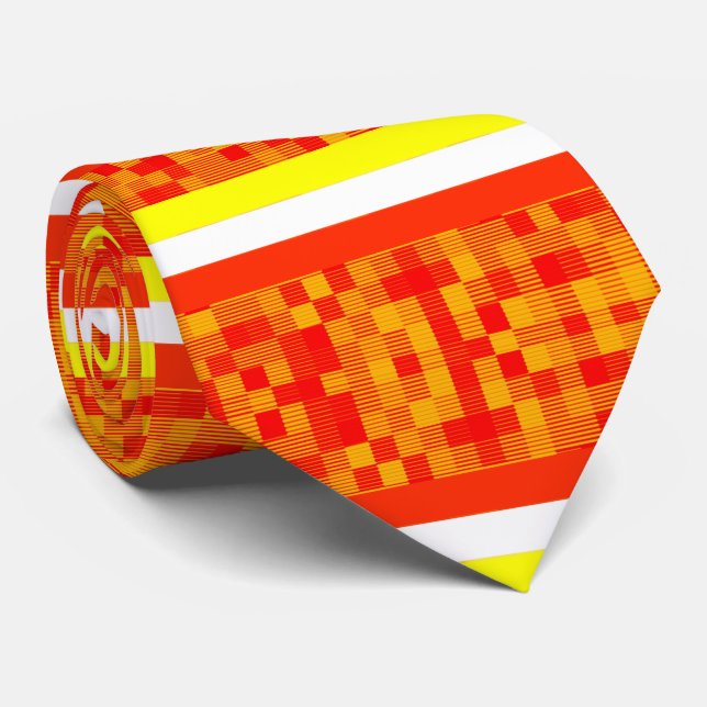 Gult för Orangen manar Designer Ties  Slips (Rullad)