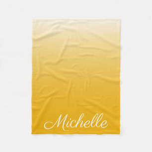 gult för övertoningsgrad för personlig fleecefilt