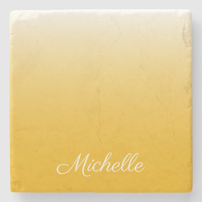 gult för övertoningsgrad för personlig stenunderlägg (Framsidan)